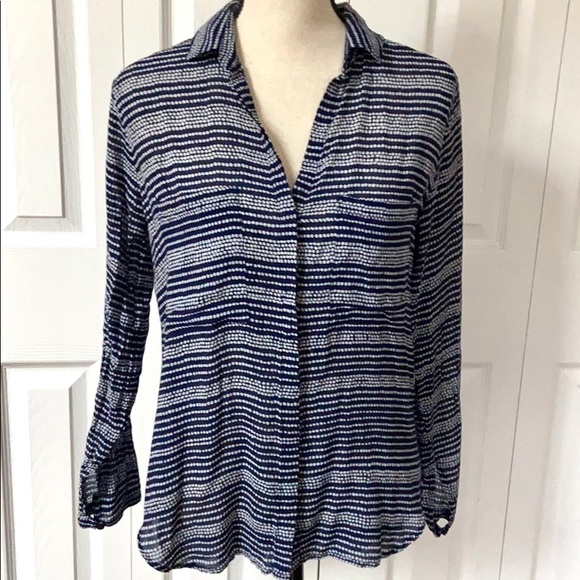 Anthropologie Tops - Anthropologie Cloth & Stone High Low Button Down